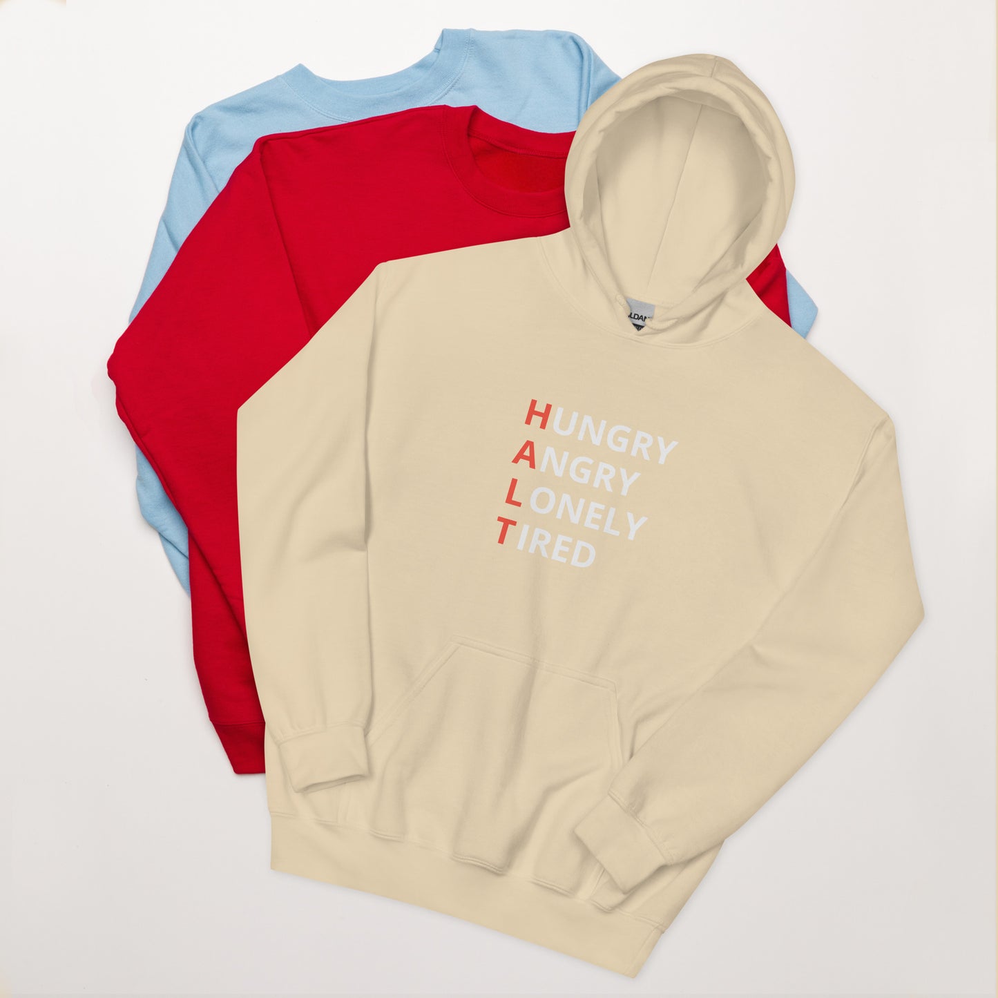 Hungry Angry Lonely Tired Unisex Hoodie