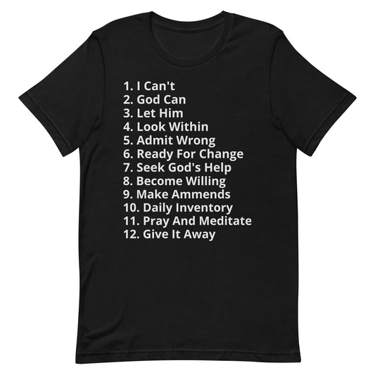 Abbreviated 12 Steps Unisex T-Shirt